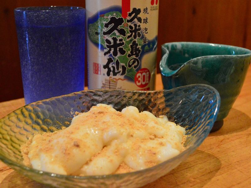 焼き鳥屋さんでくずもち？！当店隠れ人気メニューです