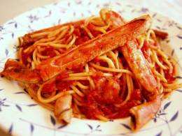 ワタリガニのスパゲッティ